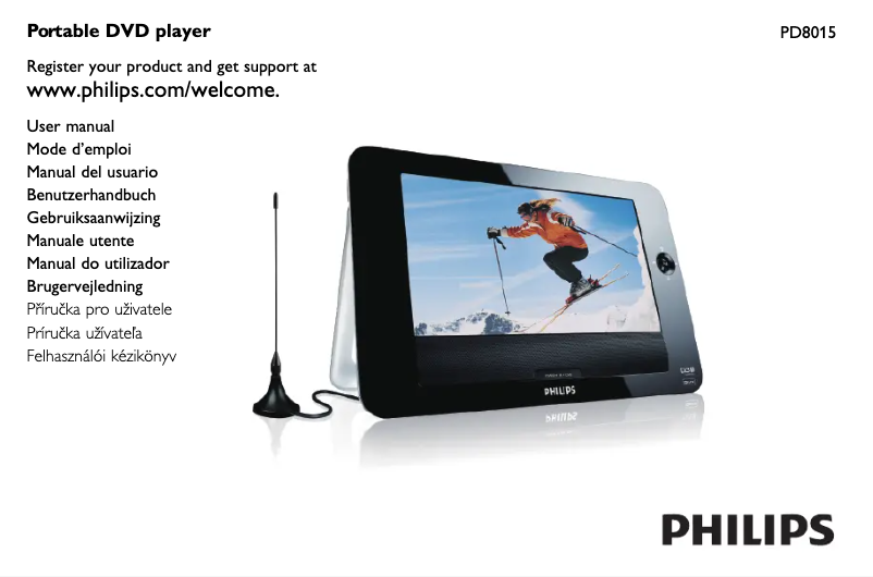 Page 1 de la notice Manuel utilisateur Philips PD8015