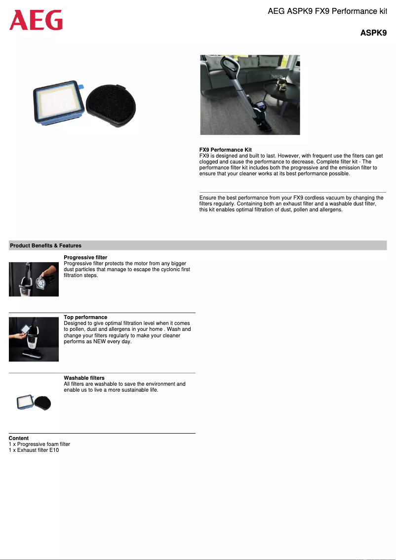 Imagen de la primera página del manual del dispositivo ASPK9