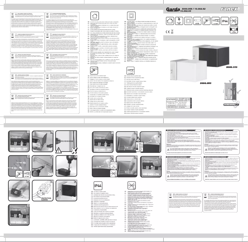 Image de la première page du manuel de l'appareil Garda 3000.059