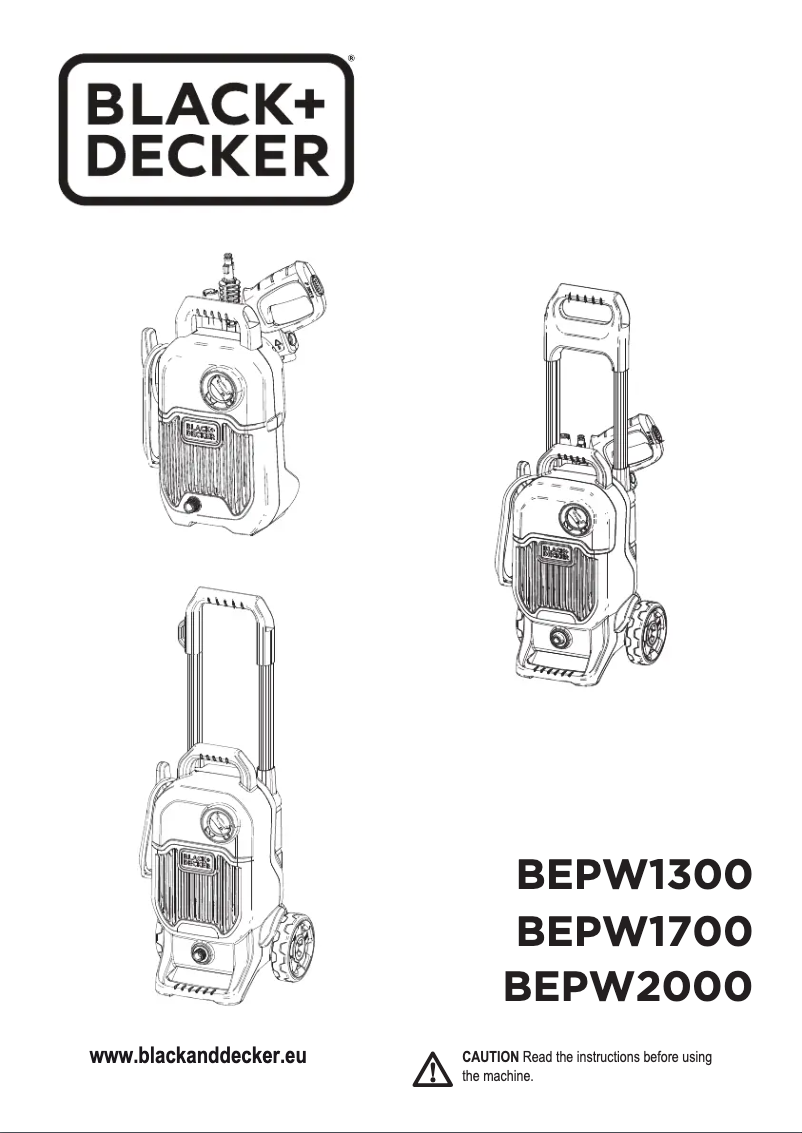 Image de la première page du manuel de l'appareil BEPW1700