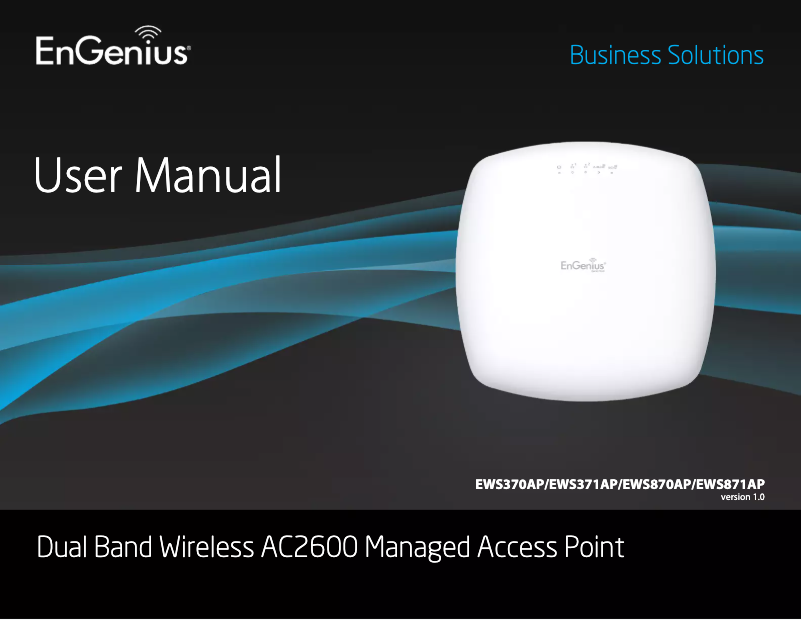 Page 1 de la notice Manuel utilisateur EnGenius EWS371AP