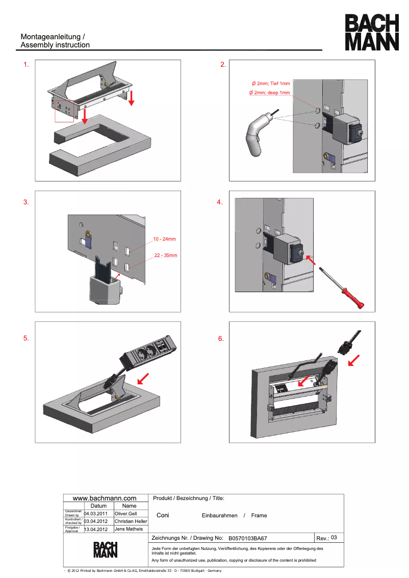 Page 1 de la notice Manuel utilisateur Bachmann CONI