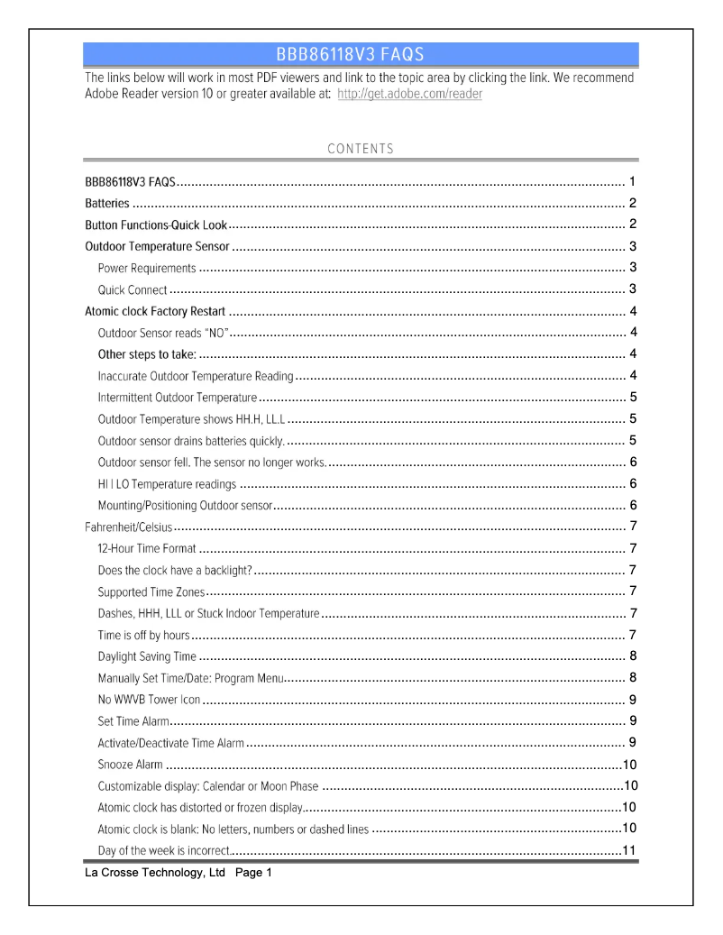 Image de la première page du manuel de l'appareil BBB86118V4