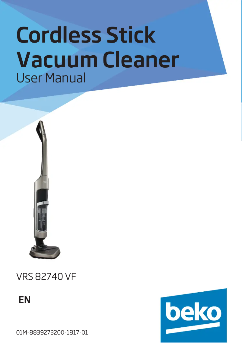 Image de la première page du manuel de l'appareil VRS82740VF