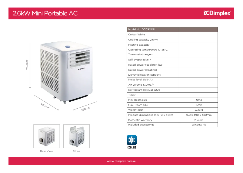 Image de la première page du manuel de l'appareil DC09MINI