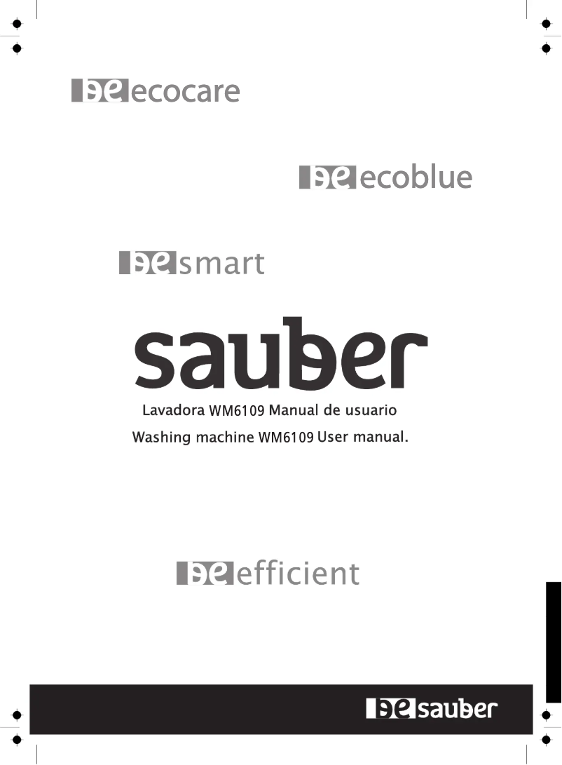 Page 1 de la notice Manuel utilisateur Sauber WM6109