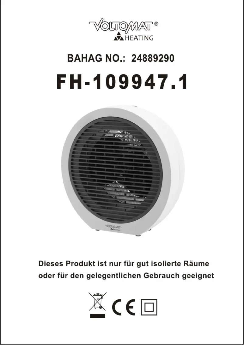 Page 1 de la notice Manuel utilisateur Emerio FH-109947