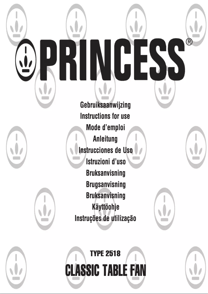 Page n°1 - Manuel utilisateur Princess 352518