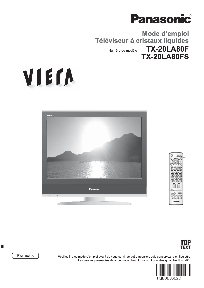 Página 1 del manual Manual de usuario Panasonic Viera TX-20LA80FS