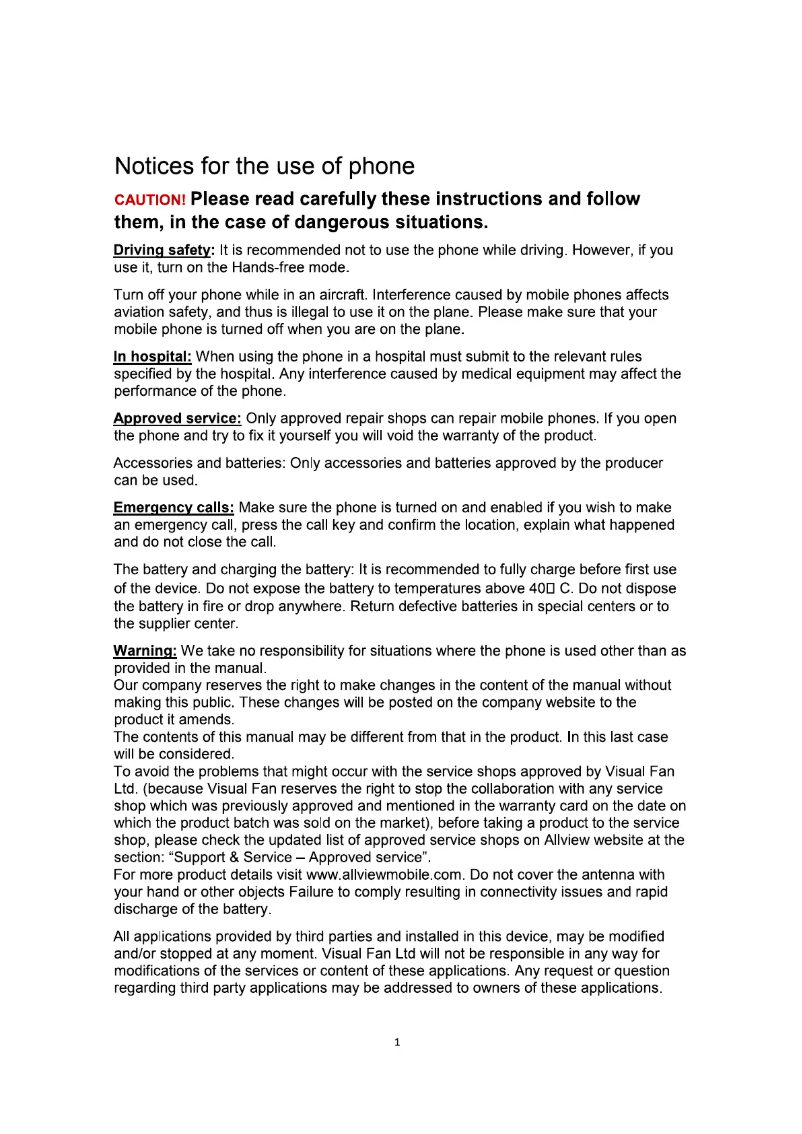 Image de la première page du manuel de l'appareil X3 Soul Mini