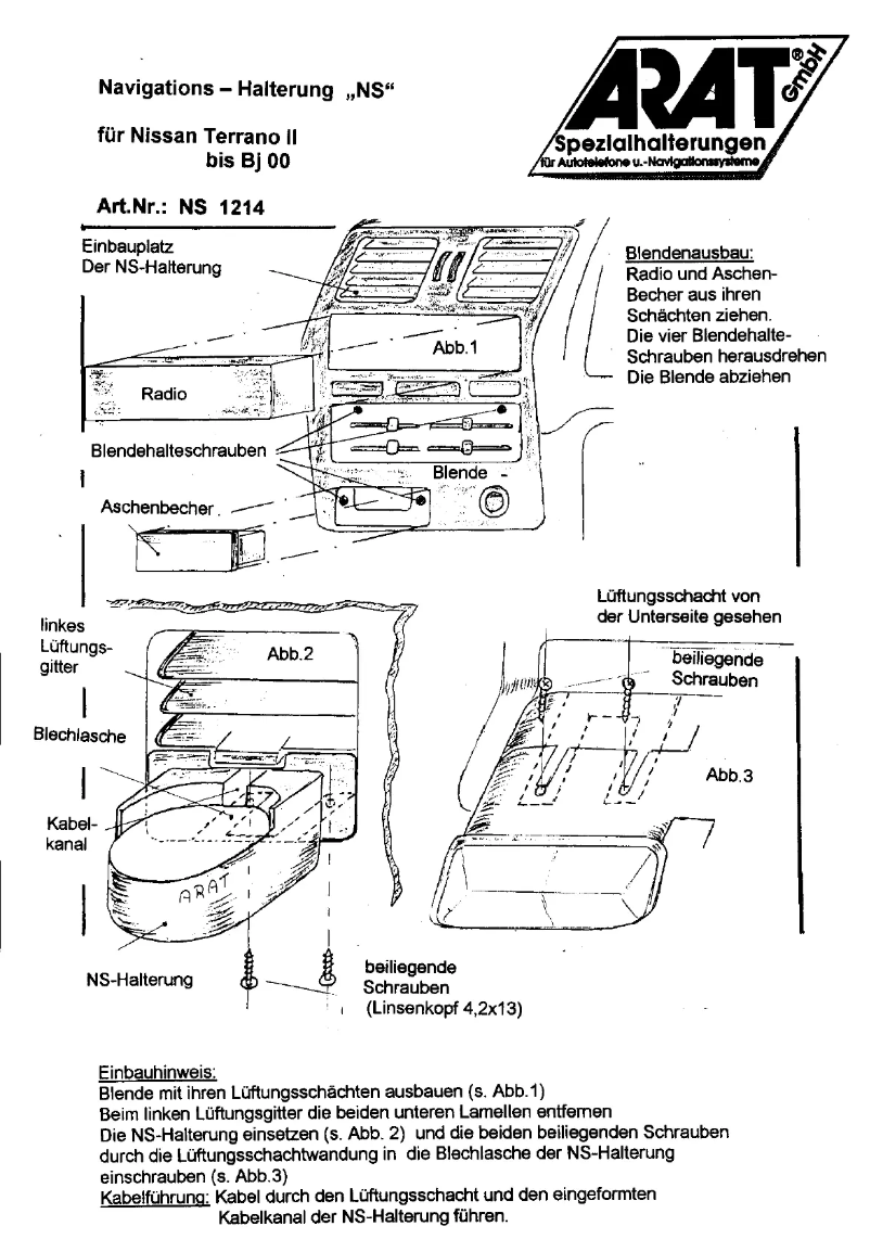 Image de la première page du manuel de l'appareil NS1214