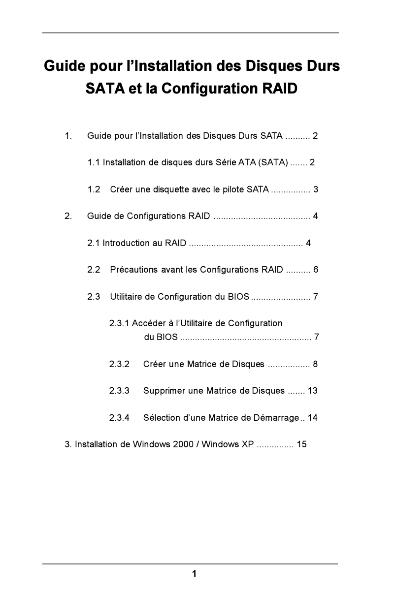 Page n°1 - Manuel utilisateur Asrock K8VM890