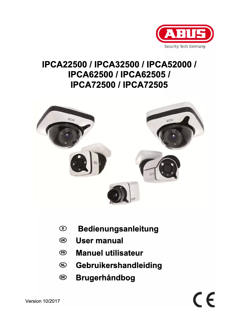 Page n°1 - Manuel utilisateur Abus IPCA72500