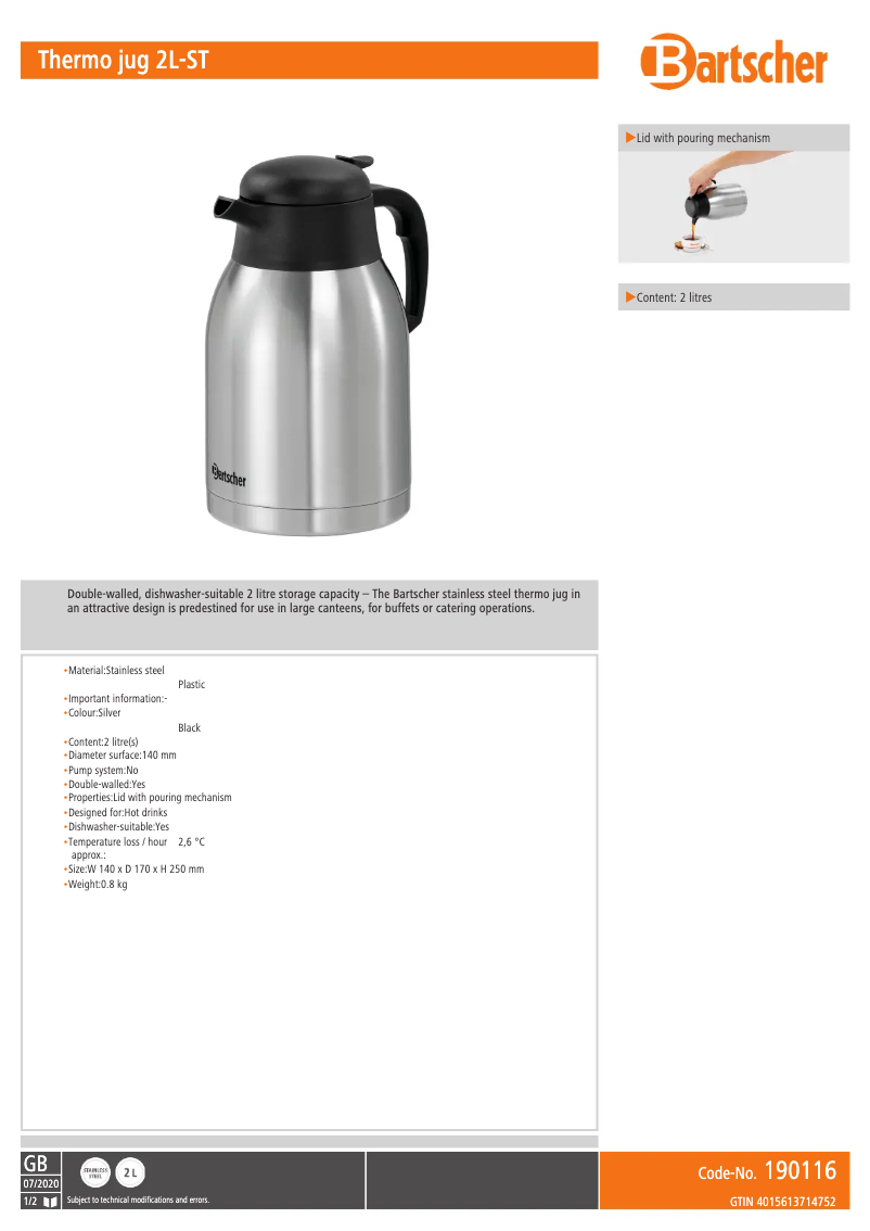 Image de la première page du manuel de l'appareil 190116