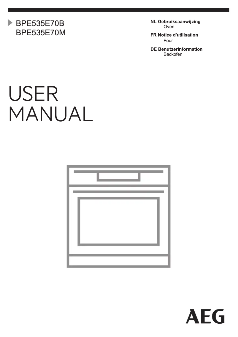 Imagen de la primera página del manual del dispositivo BPE535E70B