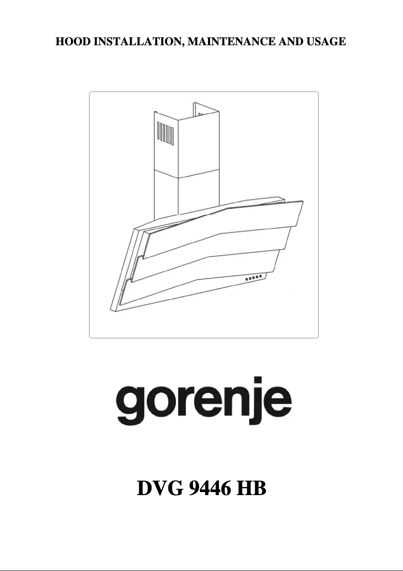 Page n°1 - Manuel utilisateur Gorenje DVG9446HB
