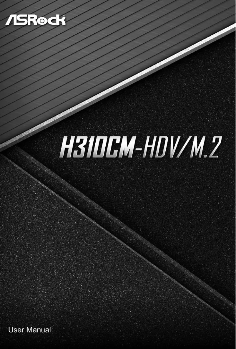 Page n°1 - Manuel utilisateur Asrock H310CM-HDV/M.2