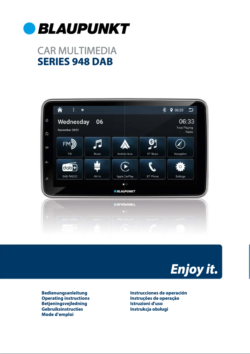 Image de la première page du manuel de l'appareil Cape Town 948 DAB