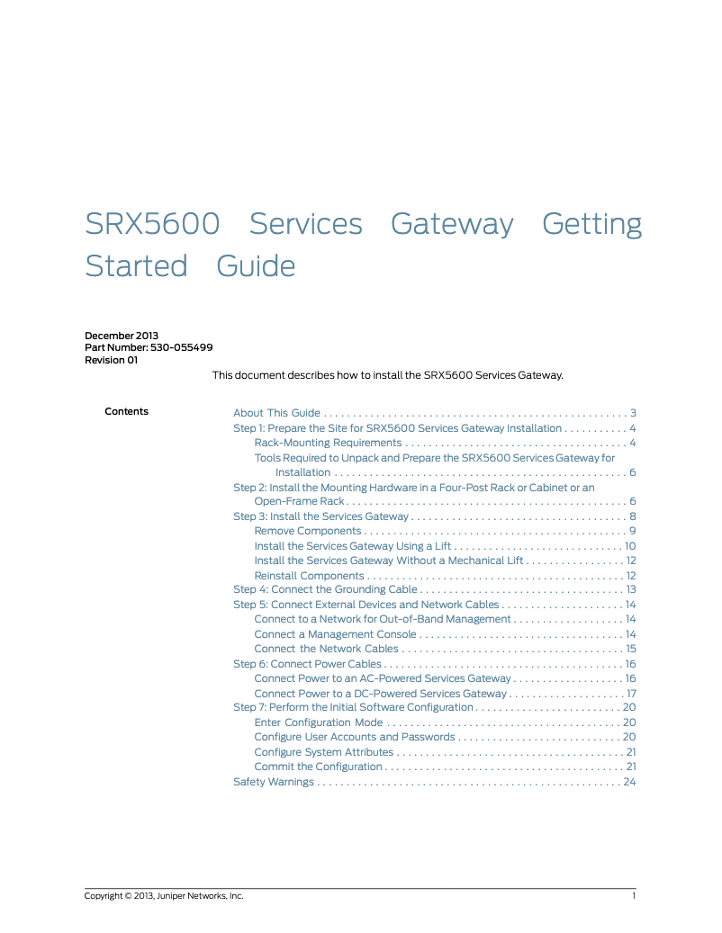 Image de la première page du manuel de l'appareil SRX5600