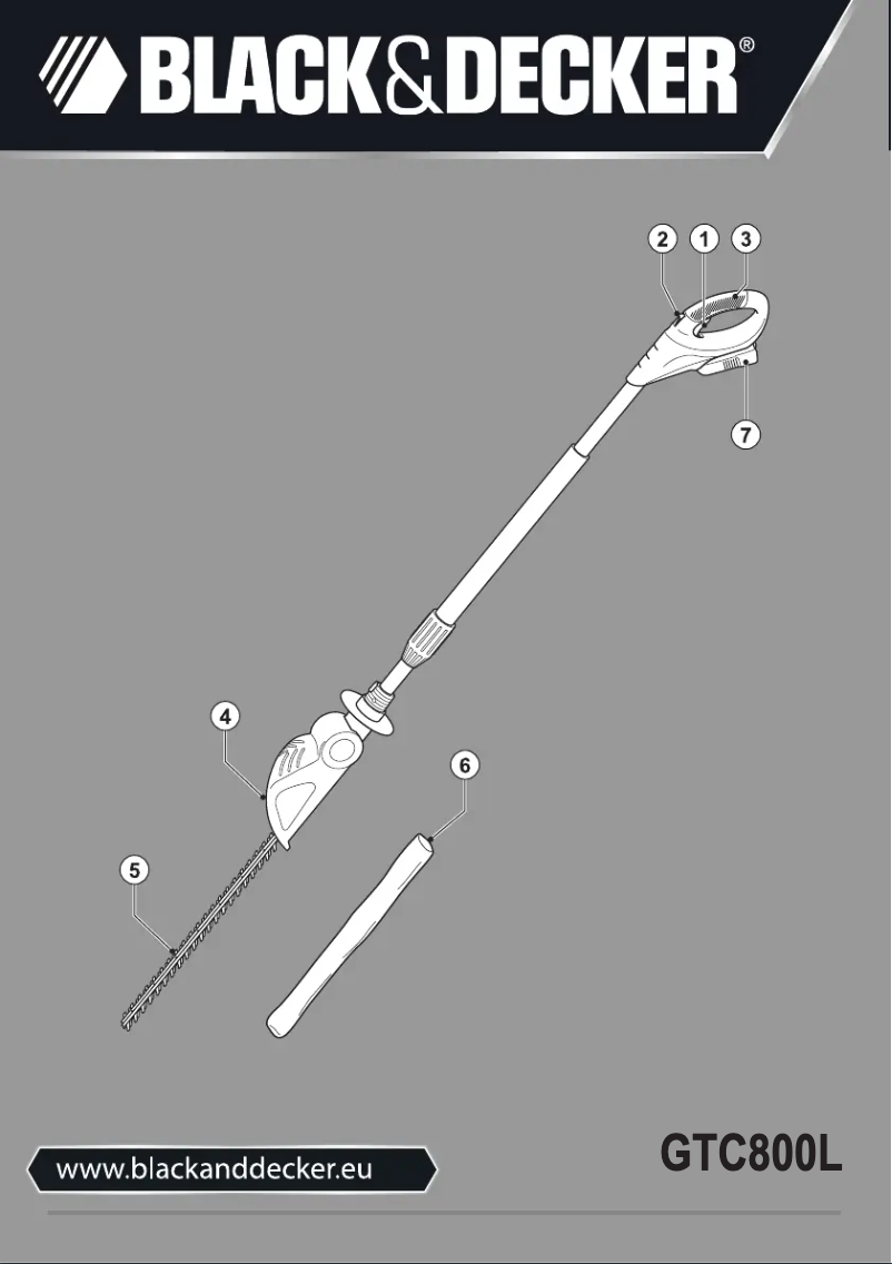 Page 1 de la notice Manuel utilisateur Black & Decker GTC800L
