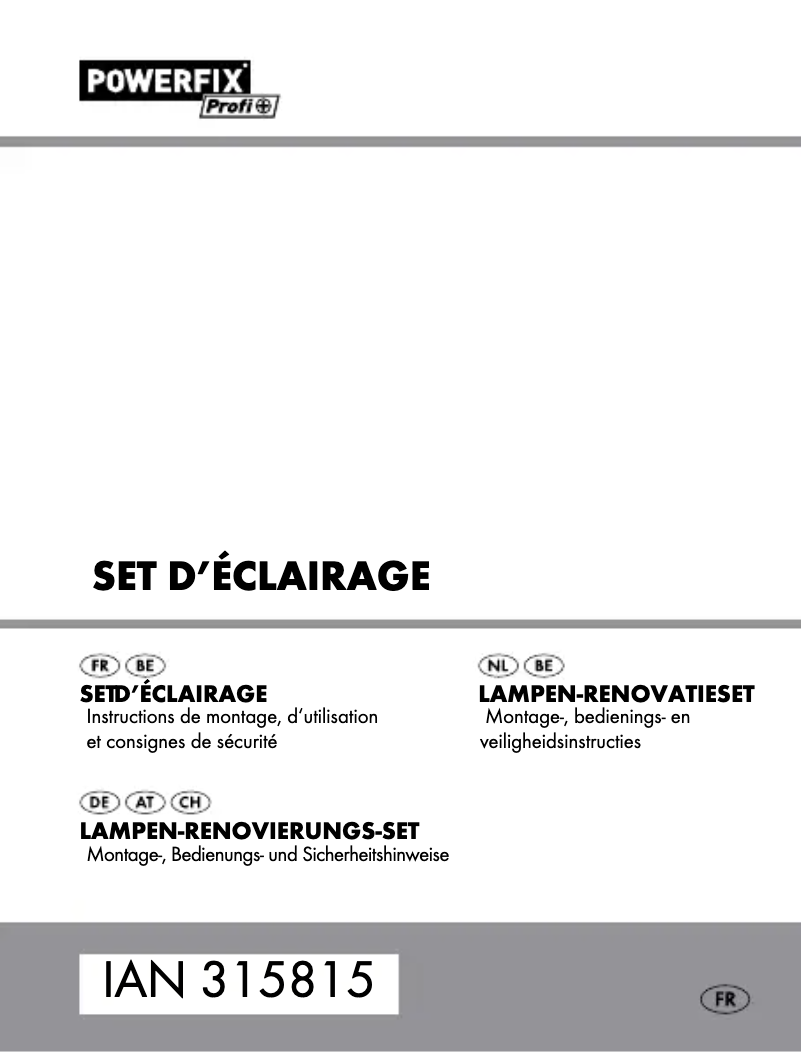 Image de la première page du manuel de l'appareil HG04831