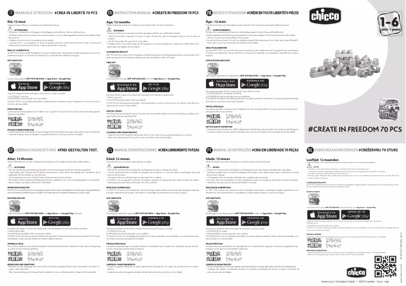 Page 1 de la notice Manuel utilisateur Chicco Create in Freedom