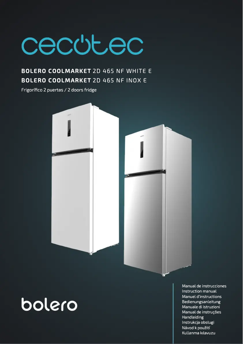 Image de la première page du manuel de l'appareil Bolero CoolMarket 2D 465 NF