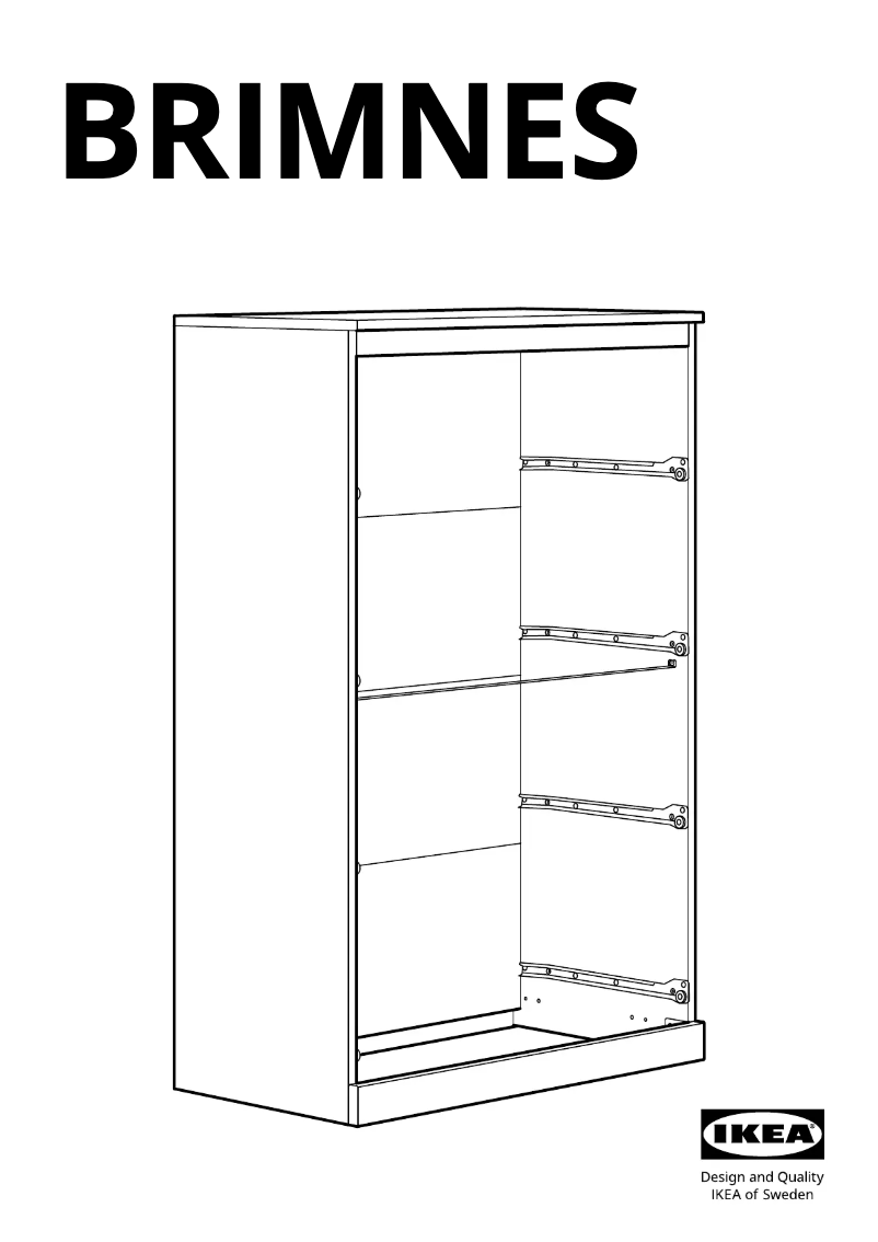 Page 1 de la notice Manuel utilisateur Ikea BRIMNES 903.920.46
