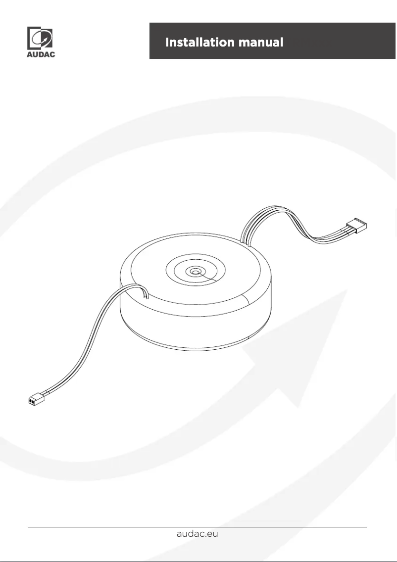 Page n°1 - Manuel utilisateur Audac TRM012