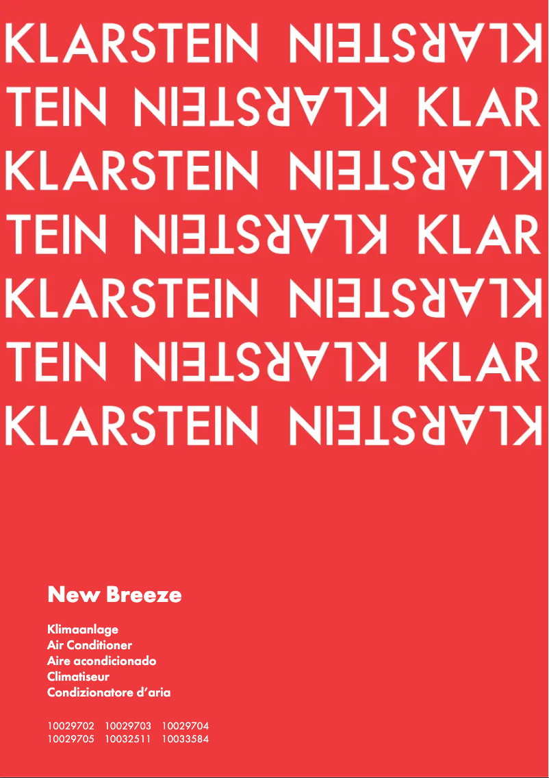 Page n°1 - Manuel utilisateur Klarstein New Breeze