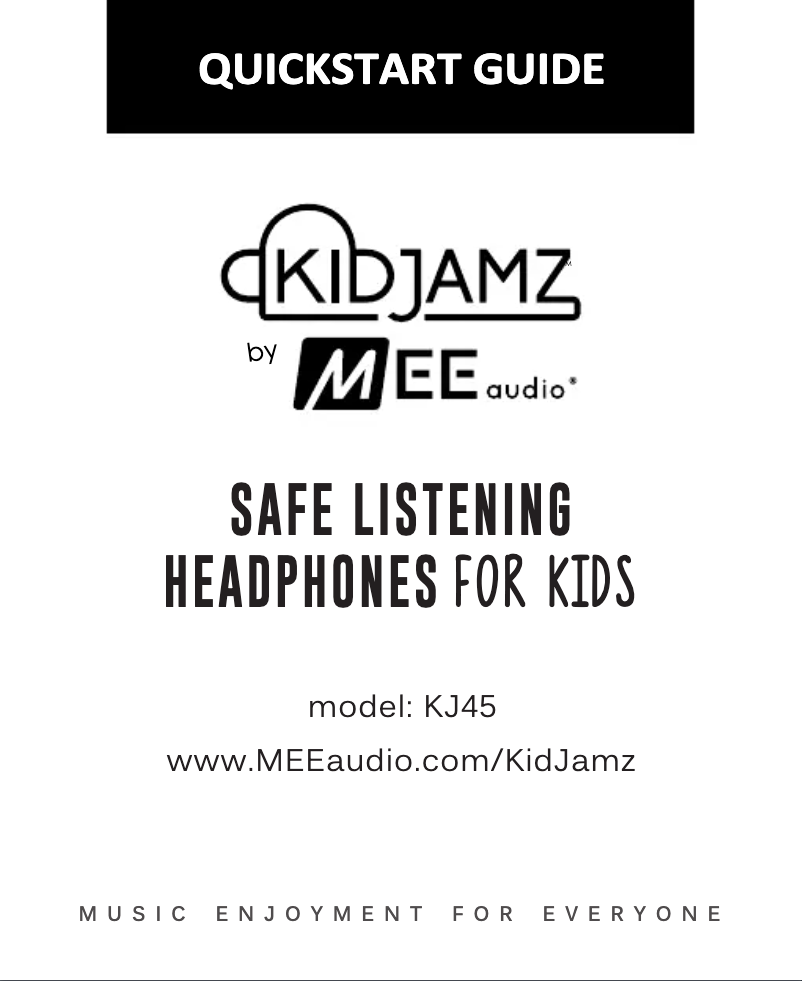 Page n°1 - Manuel utilisateur MEE audio KidJamz KJ45