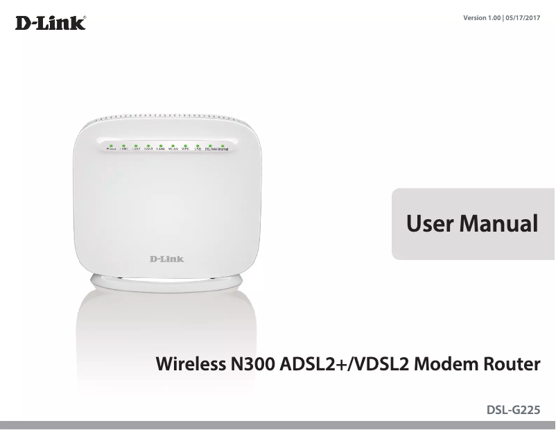 Page 1 of the manual User Manual D-Link DSL-G225