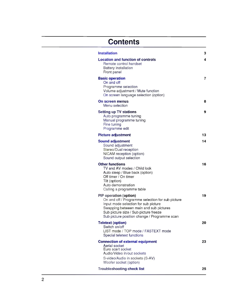 Page 1 de la notice Manuel utilisateur LG CF-29H20NM