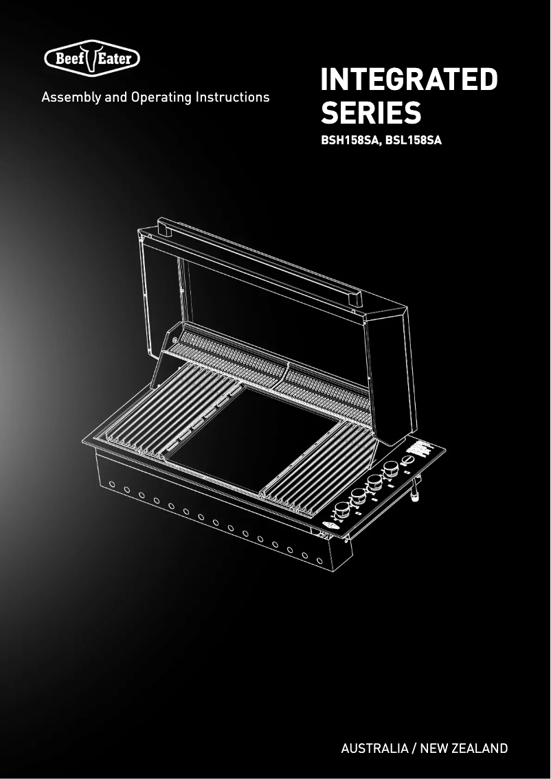 Page n°1 - Manuel utilisateur BeefEater Signature Proline BSL158SA