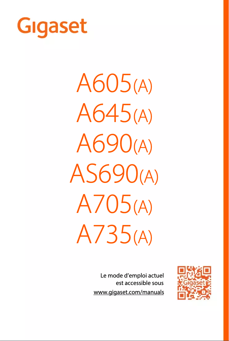 Page n°1 - Manuel utilisateur Gigaset A705A