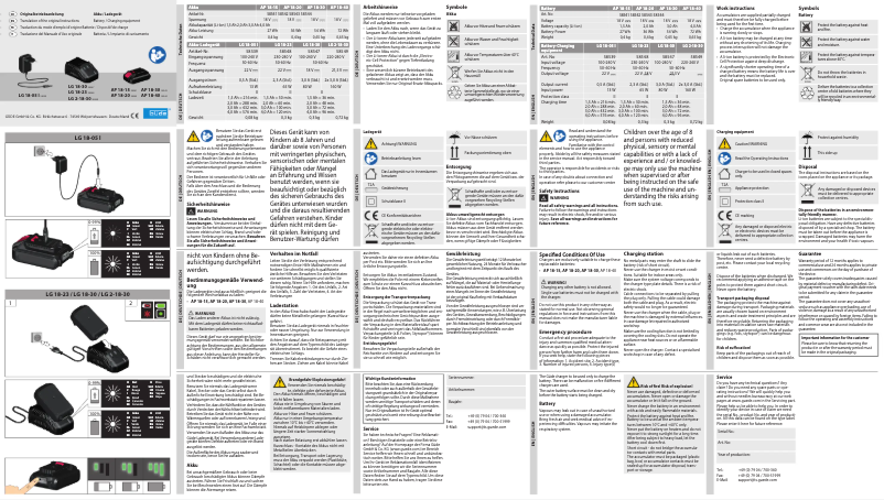 Page n°1 - Manuel utilisateur Güde AP 18-40