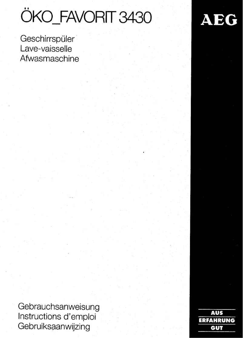 Imagen de la primera página del manual del dispositivo Favorit 3430