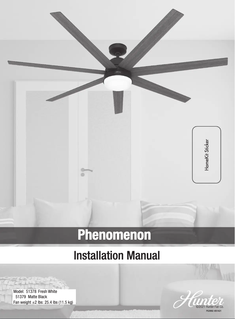 Imagen de la primera página del manual del dispositivo Phenomenon