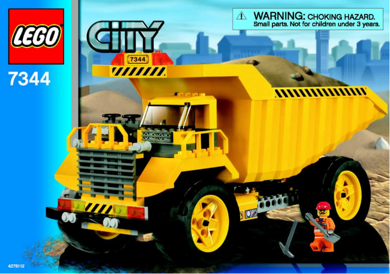 Page 1 de la notice Manuel utilisateur Lego City 7344