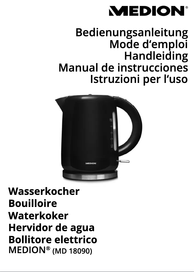 Page n°1 - Manuel utilisateur Medion MD 18090