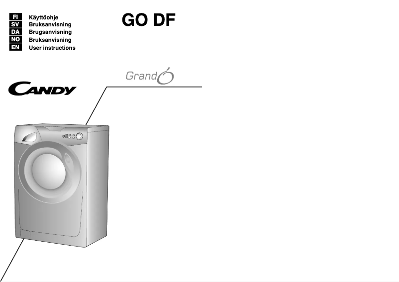 Page 1 de la notice Manuel utilisateur Candy GO 148DF/L-S