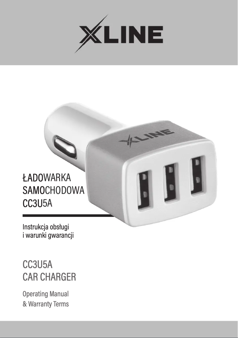 Image de la première page du manuel de l'appareil X-Line CC3U5A