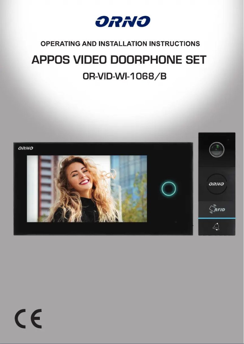 Image de la première page du manuel de l'appareil OR-VID-WI-1068/B