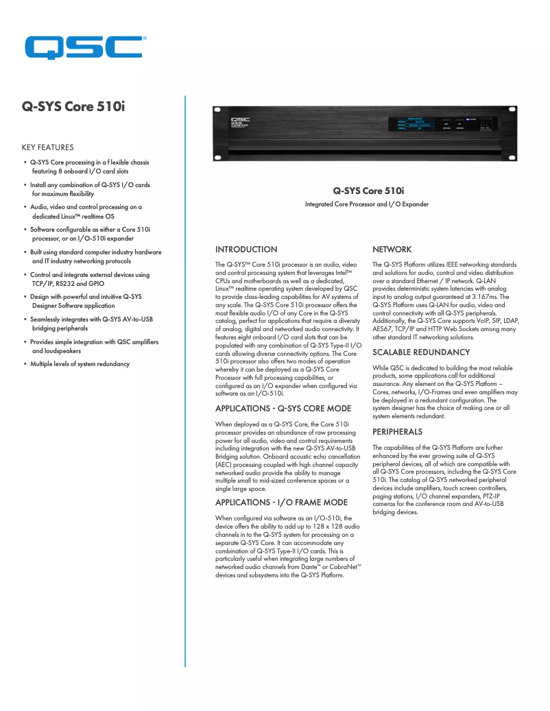 Image de la première page du manuel de l'appareil Core 510i