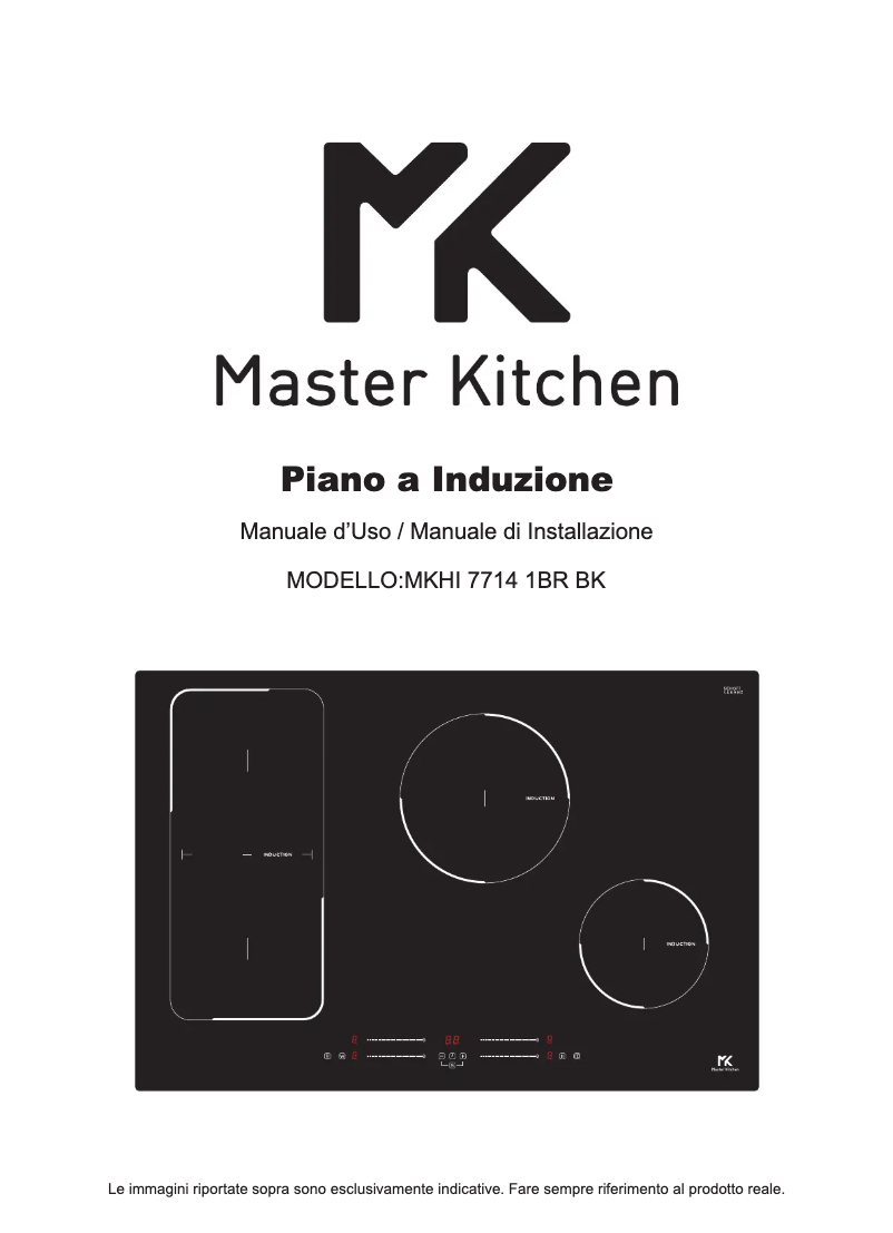 Page 1 de la notice Manuel utilisateur Master Kitchen MKHI 7714 1BR BK