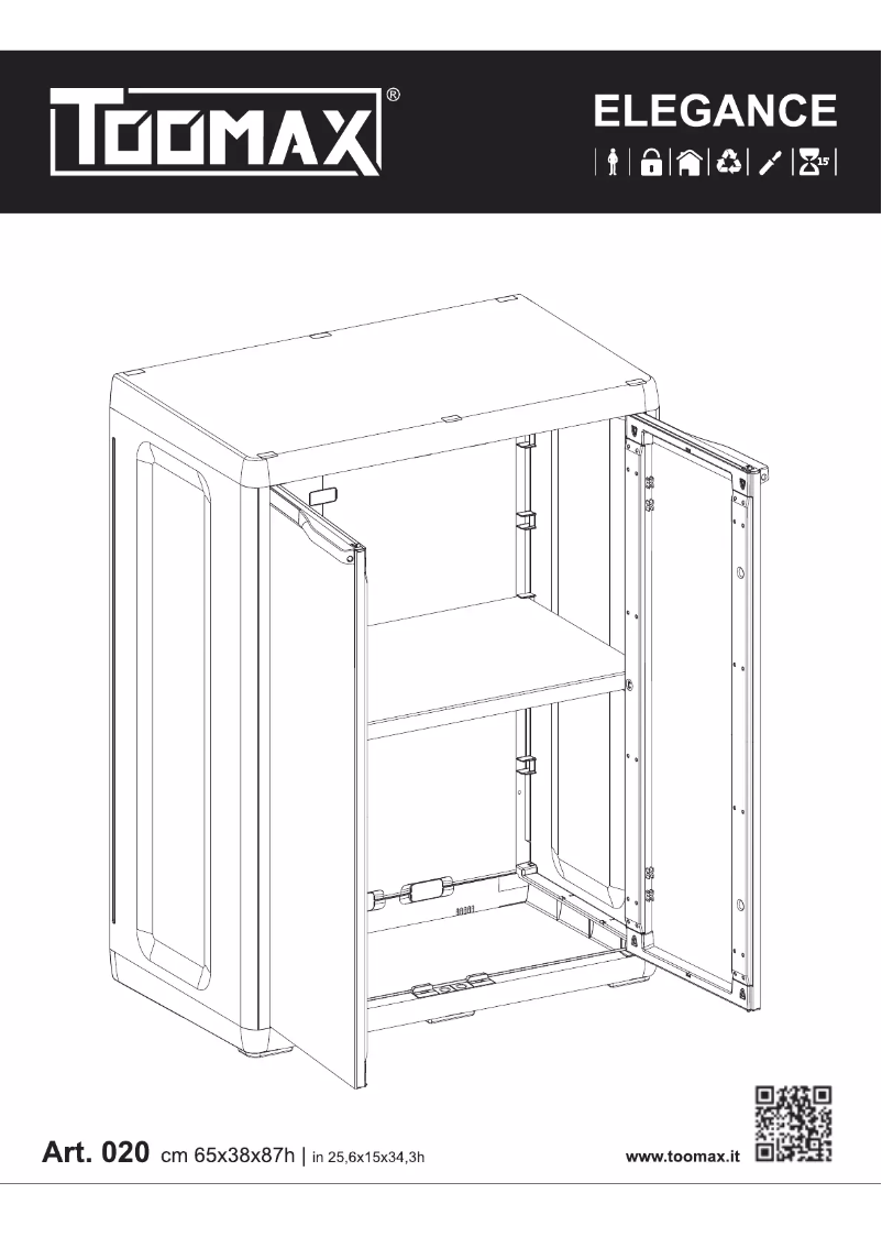 Page 1 de la notice Manuel utilisateur Toomax Elegance