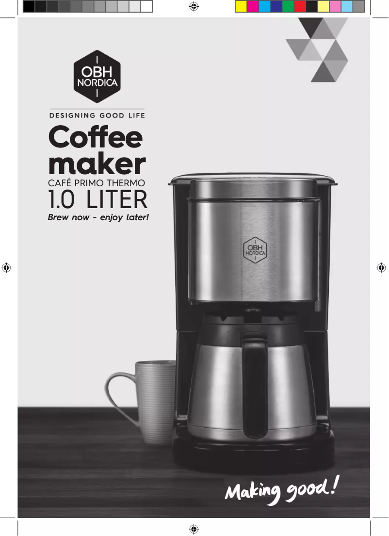 Page 1 de la notice Manuel utilisateur OBH Nordica Cafe Primo Thermo 2320