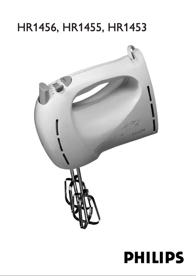 Page n°1 - Manuel utilisateur Philips HR1455