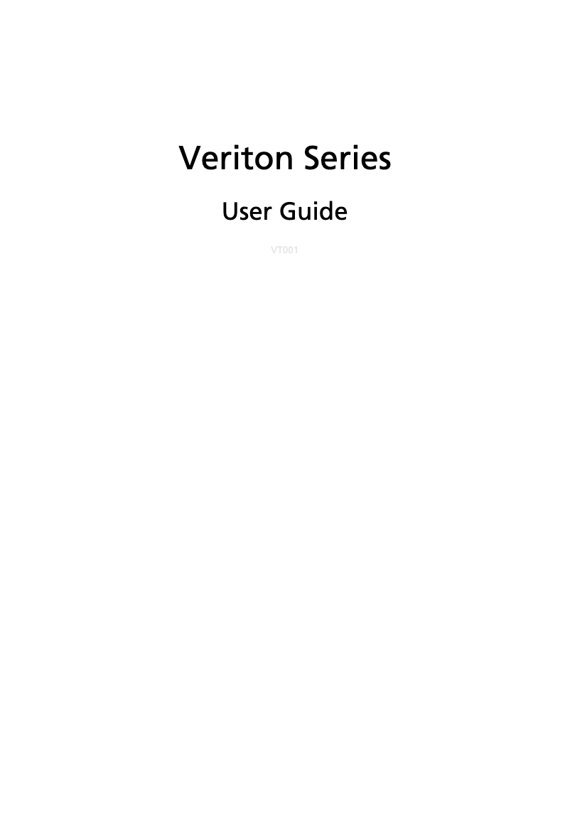 Page n°1 - Manuel utilisateur Acer Veriton Z2621G