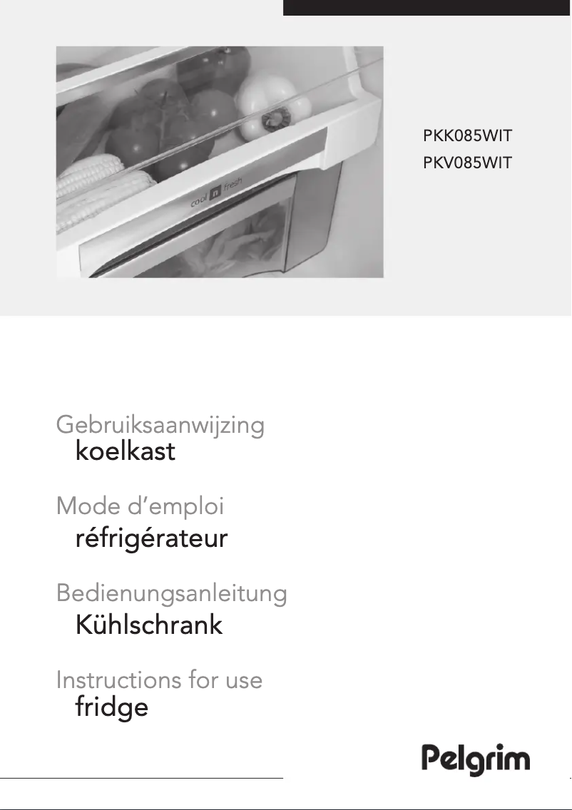 First page image of the manual for PKK085WIT